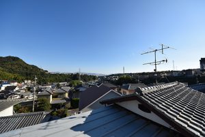 広島市西区己斐上3丁目の買取土地の現地からの開放感のある眺望