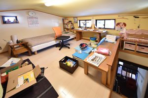 廿日市市宮島町の店舗兼住宅の小屋裏ロフト部屋