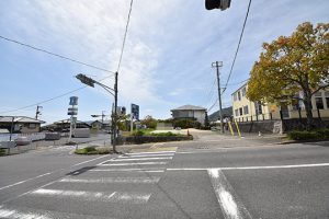 廿日市市宮園3丁目の買取土地の外観とメイン前面道A