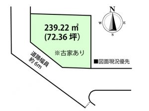 安佐南区安東4丁目の土地区画図