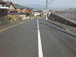 広島市西区己斐上2丁目の買取土地前面道