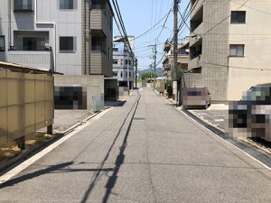 中区舟入中町売却土地の前面道B