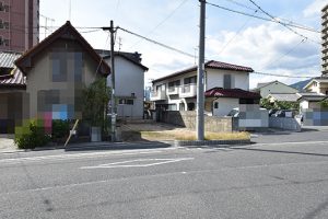 廿日市市須賀土地の前面道路外観画像