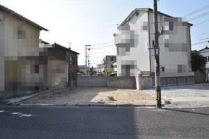 廿日市市地御前3丁目の土地全景正面の写真