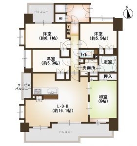 アクシオ医大前 間取り図