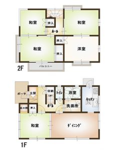 矢野東3中古住宅の間取り