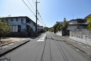 城山2丁目の土地前面道路