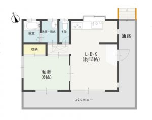 三宅5丁目中古平屋間取り