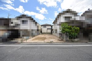 己斐上3丁目買取土地の正面からの写真