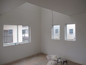 廿日市市新宮1丁目の新築戸建て建設中内観