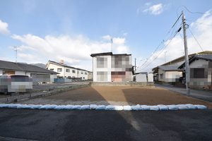 広島市佐伯区五日市中央1丁目の自社買取土地の全景外観メイン