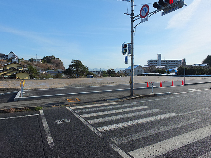 西広島バイパス道路から撮影した土地の眺望