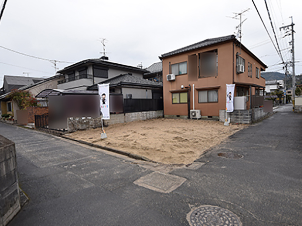 草津浜町の買取土地は面積20坪の整形角地