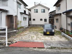 土地面積25.29坪の整形土地の着工前写真