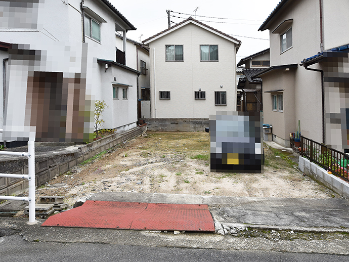 土地面積25.29坪の整形土地の着工前写真