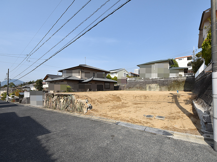 古家解体後の土地71坪の全景写真