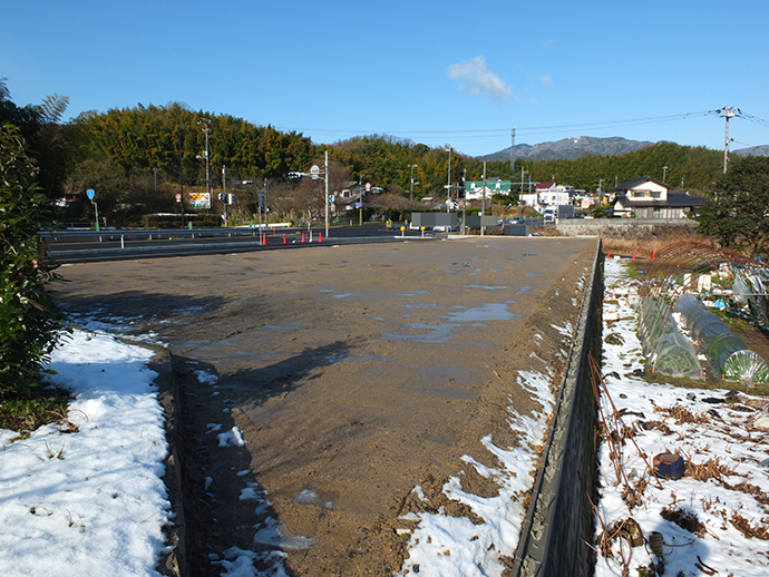 地御前4丁目で232坪の事業用地を買い取り造成後の全景