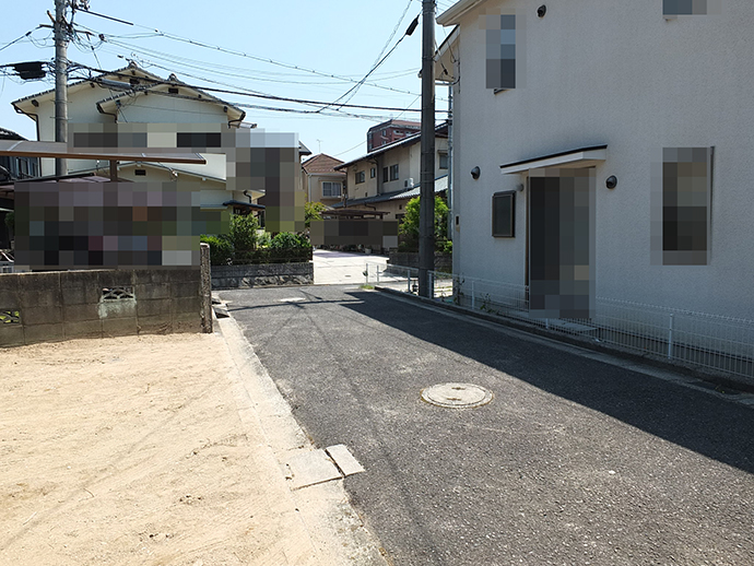 面積23.92坪で前面道路4ｍの整形土地写真