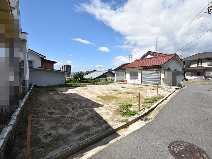 矢野東の土地は面積45.94坪で整形地の写真