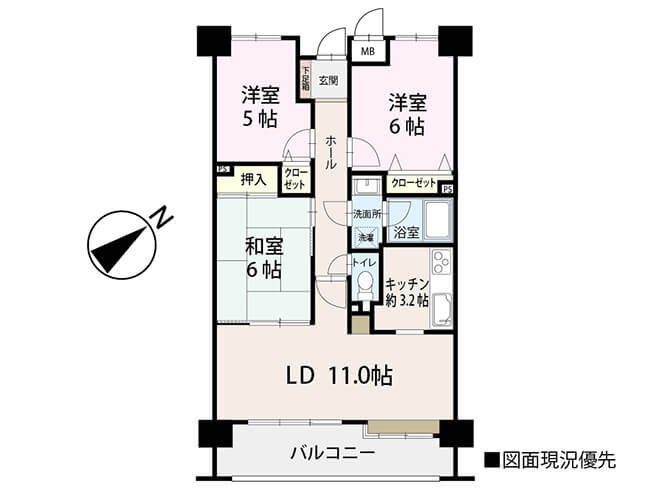 ローレルコート古江408_間取り図