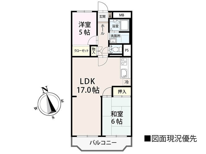 南観音コーポラス404_間取り